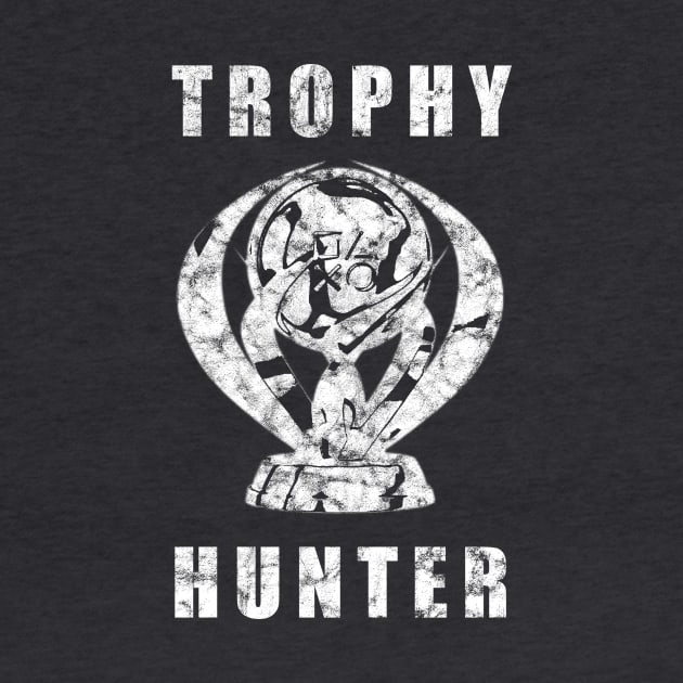 Trophy Hunter White Distressed by StebopDesigns